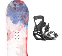Pack snowboard Capita Sb Powder Twin White 26 + Attacchi Sci - Viola / Rosa / Rosso - Größe 156 - 2026