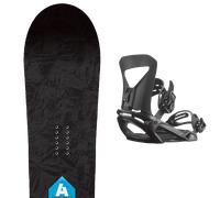 Pack snowboard Gnu Antigravity 25 + Attacchi Sci - Nero / Blu / Verde - Größe 159W - 2025