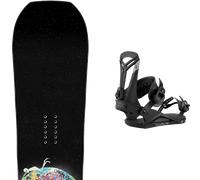Pack snowboard Gnu C Money Black/blue/white 26 + Attacchi Sci - Nero - Größe 159 - 2026