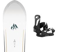Pack snowboard Jones Frontier 2.0 White/dark Blue 26 + Attacchi Sci - Bianco / Blu - Größe 162 - 2026