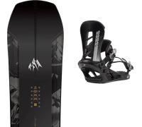 Pack snowboard Jones Mountain Twin Pro Black 26 + Attacchi Sci - Nero - Größe 162W - 2026