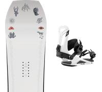 Pack snowboard Jones Tweaker White 26 + Attacchi Sci - Bianco - Größe 156 - 2026