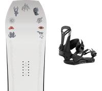 Pack snowboard Jones Tweaker White 26 + Attacchi Sci - Bianco - Größe 160W - 2026