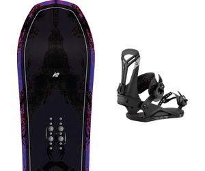 Pack snowboard K2 Almanac Black/purple 26 + Attacchi Sci - Nero - Größe 157 - 2026