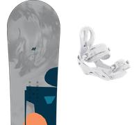Pack snowboard K2 Chloro Grey/blue/coral 26 + Attacchi Sci - Grigio - Größe 146 - 2026