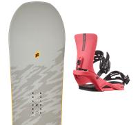 Pack snowboard K2 Gateway Pop 25 + Attacchi Sci - Grigio / Marrone - Größe 160W - 2025