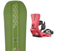 Pack snowboard K2 Lime Lite W 25 + Attacchi Sci - Verde / Nero / Bianco - Größe 142 - 2025