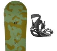 Pack snowboard K2 Standard 25 + Attacchi Sci - Verde / Marrone - Größe 159W - 2025