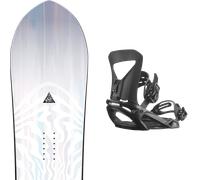 Pack snowboard Nidecker Alpha Tbc 26 + Attacchi Sci - Bianco - Größe 158 - 2026