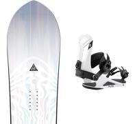 Pack snowboard Nidecker Alpha Tbc 26 + Attacchi Sci - Bianco - Größe 162W - 2026