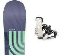 Pack snowboard Nidecker Astral Tbc 26 + Attacchi Sci - Viola / Verde - Größe 143 - 2026