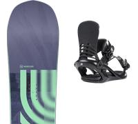Pack snowboard Nidecker Astral Tbc 26 + Attacchi Sci - Viola / Verde - Größe 143 - 2026