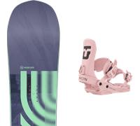 Pack snowboard Nidecker Astral Tbc 26 + Attacchi Sci - Viola / Verde - Größe 143 - 2026