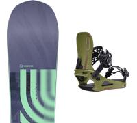 Pack snowboard Nidecker Astral Tbc 26 + Attacchi Sci - Viola / Verde - Größe 147 - 2026