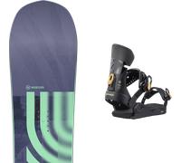 Pack snowboard Nidecker Astral Tbc 26 + Attacchi Sci - Viola / Verde - Größe 151 - 2026