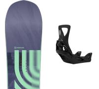 Pack snowboard Nidecker Astral Tbc 26 + Attacchi Sci - Viola / Verde - Größe 151 - 2026