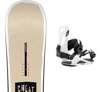 Pack snowboard Nidecker Cheat Code Tbc 26 + Attacchi Sci - Beige / Nero / Multicolore - Größe 162W - 2026