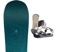 Pack snowboard Nidecker Elle 26 + Attacchi Sci - Verde - Größe 147 - 2026