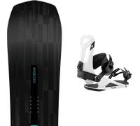 Pack snowboard Nidecker Escape Plus Tbc 26 + Attacchi Sci - Nero - Größe 156 - 2026