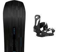 Pack snowboard Nidecker Escape Plus Tbc 27 + Attacchi Sci - Nero - Größe 162W - 2027
