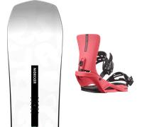 Pack snowboard Nidecker Escape Tbc 26 + Attacchi Sci - Bianco - Größe 159W - 2026