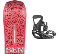Pack snowboard Nidecker Sensor Tbc 26 + Attacchi Sci - Rosso - Größe 156 - 2026