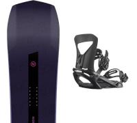 Pack snowboard Nidecker Thruster Tbc 26 + Attacchi Sci - Nero - Größe 162W - 2026