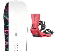 Pack snowboard Nidecker Venus 25 + Attacchi Sci - Bianco - Größe 147 - 2025