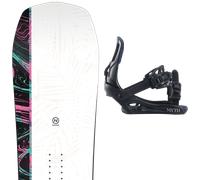 Pack snowboard Nidecker Venus 25 + Attacchi Sci - Bianco - Größe 151 - 2025