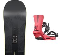 Pack snowboard Nitro Beast Black 26 + Attacchi Sci - Nero / Grigio - Größe 155 - 2026