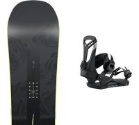 Pack snowboard Nitro Beast Black 26 + Attacchi Sci - Nero / Grigio - Größe 158 - 2026
