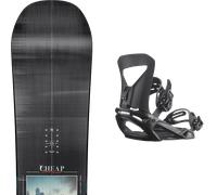 Pack snowboard Nitro Cheap Thrills Black/multi 26 + Attacchi Sci - Nero / Grigio / Multicolore - Größe 155W - 2026