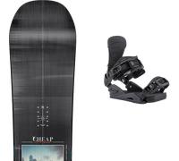 Pack snowboard Nitro Cheap Thrills Black/multi 26 + Attacchi Sci - Nero / Grigio / Multicolore - Größe 157W - 2026