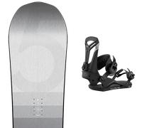 Pack snowboard Nitro Cinema 26 + Attacchi Sci - Grigio / Nero - Größe 155 - 2026