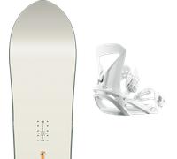 Pack snowboard Nitro Drop W White/khaki 26 + Attacchi Sci - Bianco / Verde - Größe 149 - 2026