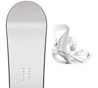 Pack snowboard Nitro Fate W 25 + Attacchi Sci - Bianco / Nero - Größe 150 - 2025