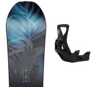 Pack snowboard Nitro Lectra Cam-out W 26 + Attacchi Sci - Nero / Blu - Größe 138 - 2026