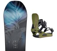 Pack snowboard Nitro Lectra Cam-out W 26 + Attacchi Sci - Nero / Blu - Größe 138 - 2026