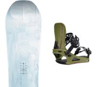 Pack snowboard Nitro Lectra W Abstract White/multi 26 + Attacchi Sci - Blu / Rosso / Rosa - Größe 149 - 2026