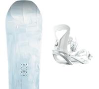 Pack snowboard Nitro Lectra W Abstract White/multi 26 + Attacchi Sci - Blu / Rosso / Rosa - Größe 149 - 2026