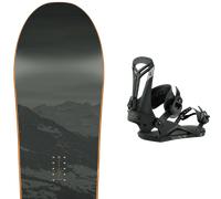 Pack snowboard Nitro Magnum 26 + Attacchi Sci - Nero / Arancione - Größe 163 - 2026