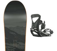 Pack snowboard Nitro Magnum 26 + Attacchi Sci - Nero / Arancione - Größe 167 - 2026