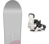 Pack snowboard Nitro Nova W Grey/multi 26 + Attacchi Sci - Grigio / Multicolore - Größe 148 - 2026