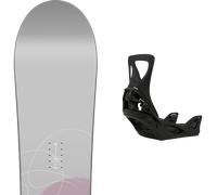 Pack snowboard Nitro Nova W Grey/multi 26 + Attacchi Sci - Grigio / Multicolore - Größe 152 - 2026
