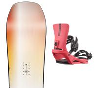 Pack snowboard Nitro Optisym W 25 + Attacchi Sci - Arancione / Blu / Bianco - Größe 142 - 2025