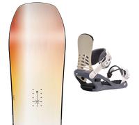 Pack snowboard Nitro Optisym W 25 + Attacchi Sci - Arancione / Blu / Bianco - Größe 146 - 2025
