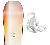 Pack snowboard Nitro Optisym W 25 + Attacchi Sci - Arancione / Blu / Bianco - Größe 146 - 2025