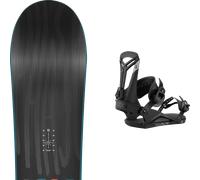 Pack snowboard Nitro Phase Black/multi 26 + Attacchi Sci - Nero / Multicolore - Größe 159 - 2026