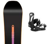 Pack snowboard Nitro Prime Chroma Cam-out 26 + Attacchi Sci - Nero / Multicolore - Größe 156W - 2026