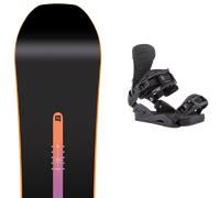 Pack snowboard Nitro Prime Chroma Cam-out 26 + Attacchi Sci - Nero / Multicolore - Größe 156W - 2026
